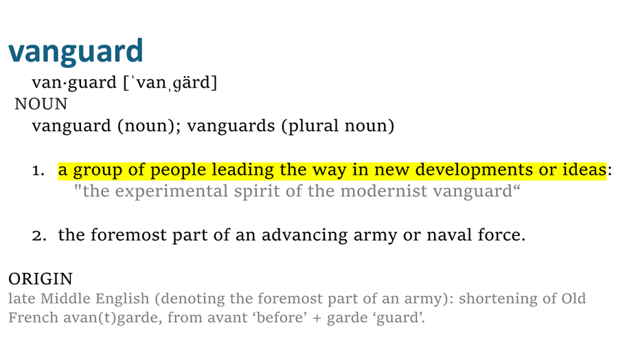 Why the name Vanguard?